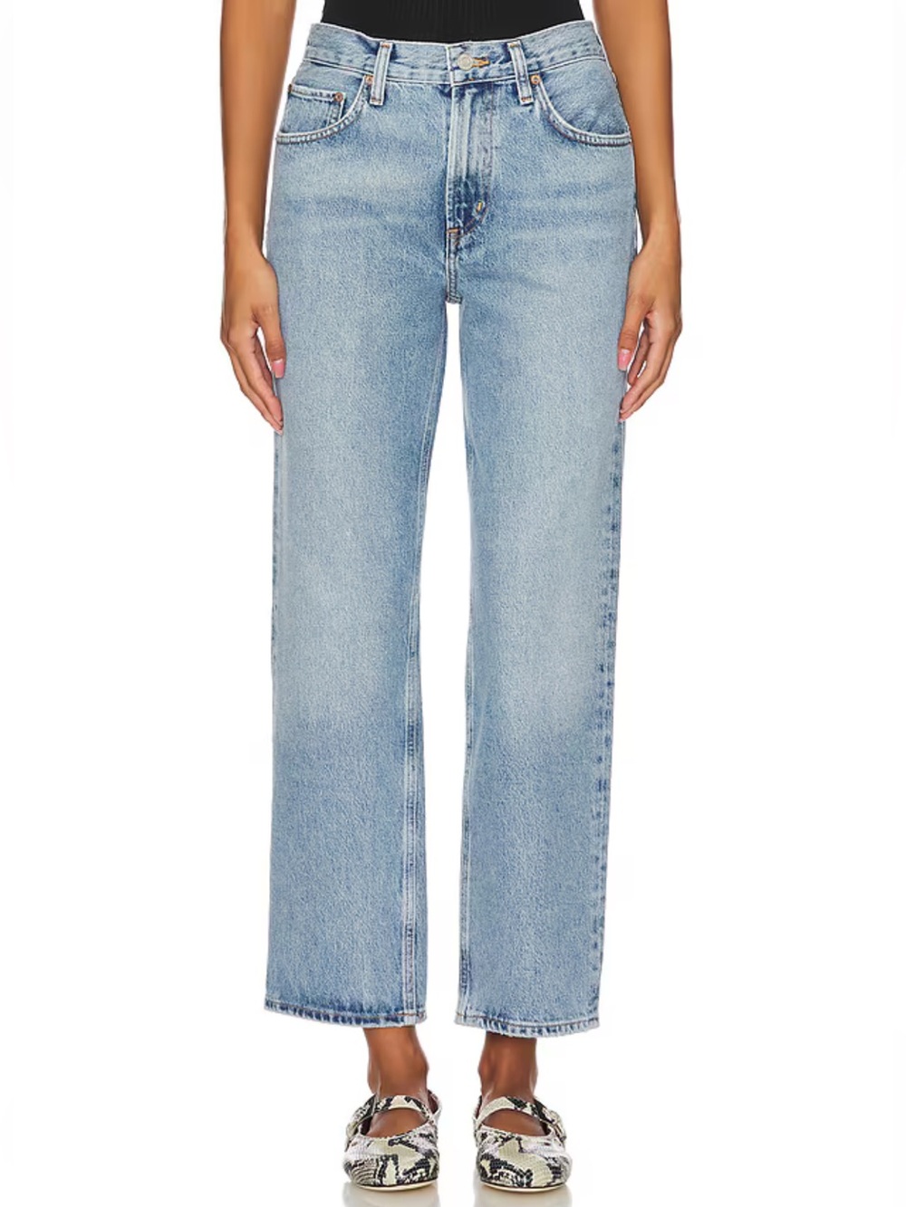 AGOLDE Valen Mid Rise Vintage Straight Jean in Harmonic Size 28